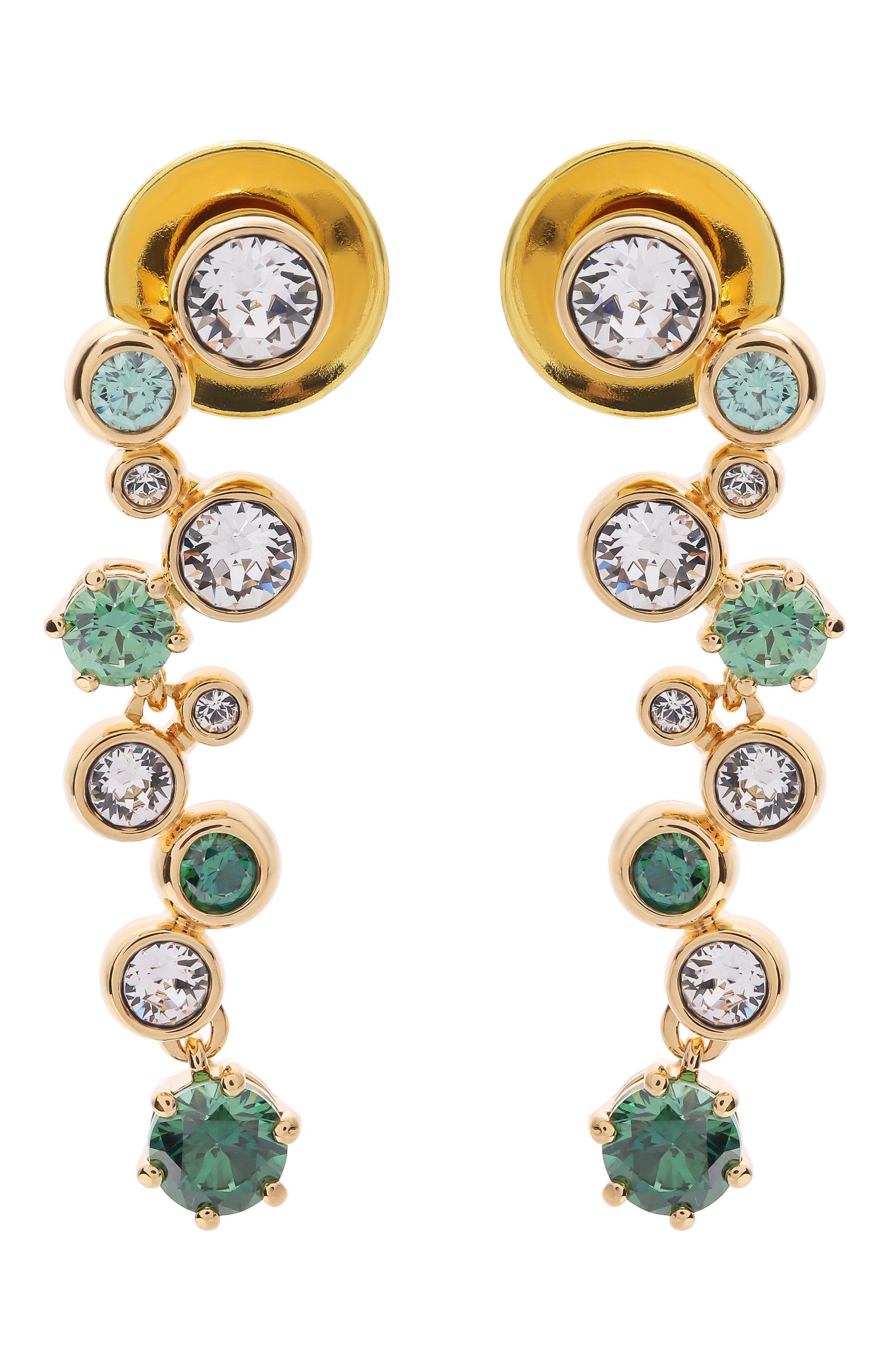 Серьги constella SWAROVSKI зеленого цвета по цене 22950 руб., арт. 5732248, фото 1 Серьги constella SWAROVSKI, арт. 5732248, фото 1