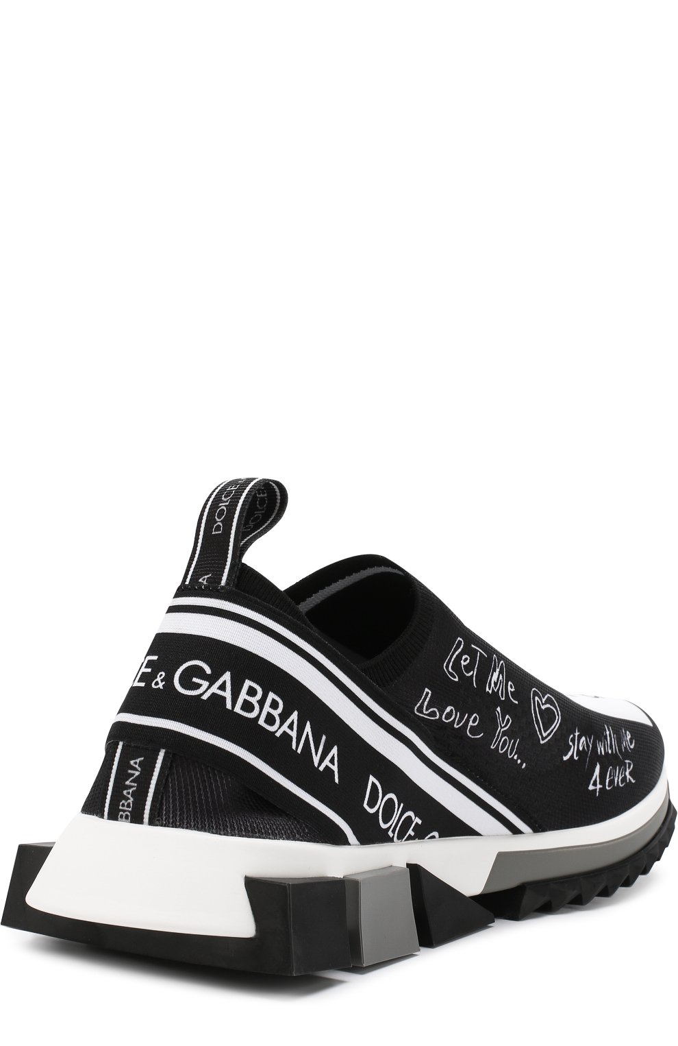 Текстильные кроссовки sorrento с логотипом бренда DOLCE & GABBANA черного цвета по цене 83750 руб., арт. CS1595/AV005, фото 4 Текстильные кроссовки sorrento с логотипом бренда DOLCE & GABBANA, арт. CS1595/AV005, фото 4