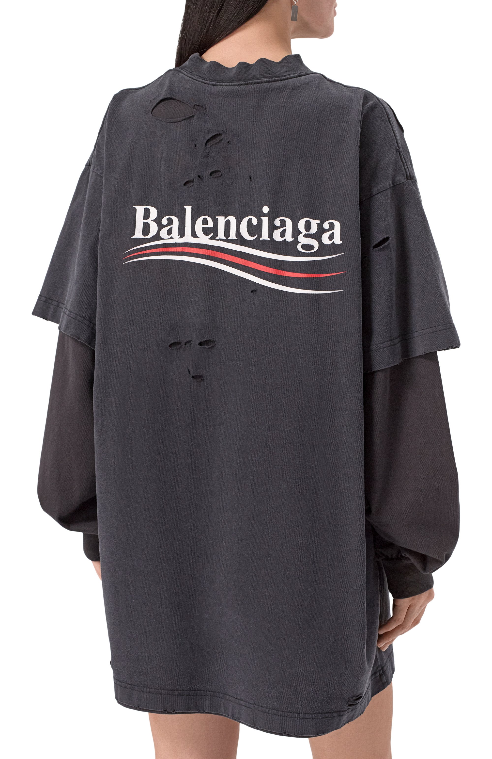 Хлопковый лонгслив BALENCIAGA, арт. 818555/TRVK8, фото 4