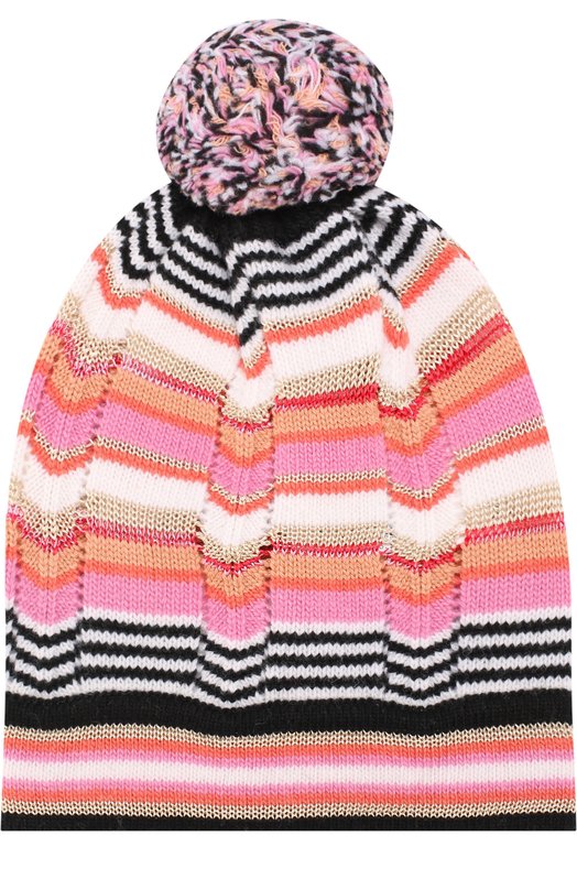 

Шапка с принтом и помпоном Missoni, Розовый