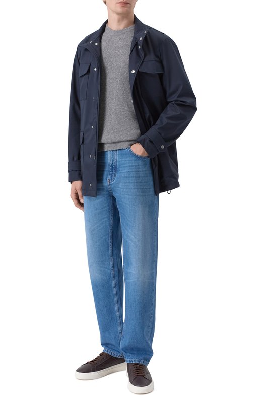 Свитер из шерсти и кашемира Corneliani 26M578-2625159 Серый  26M578-2625159 Фото 2