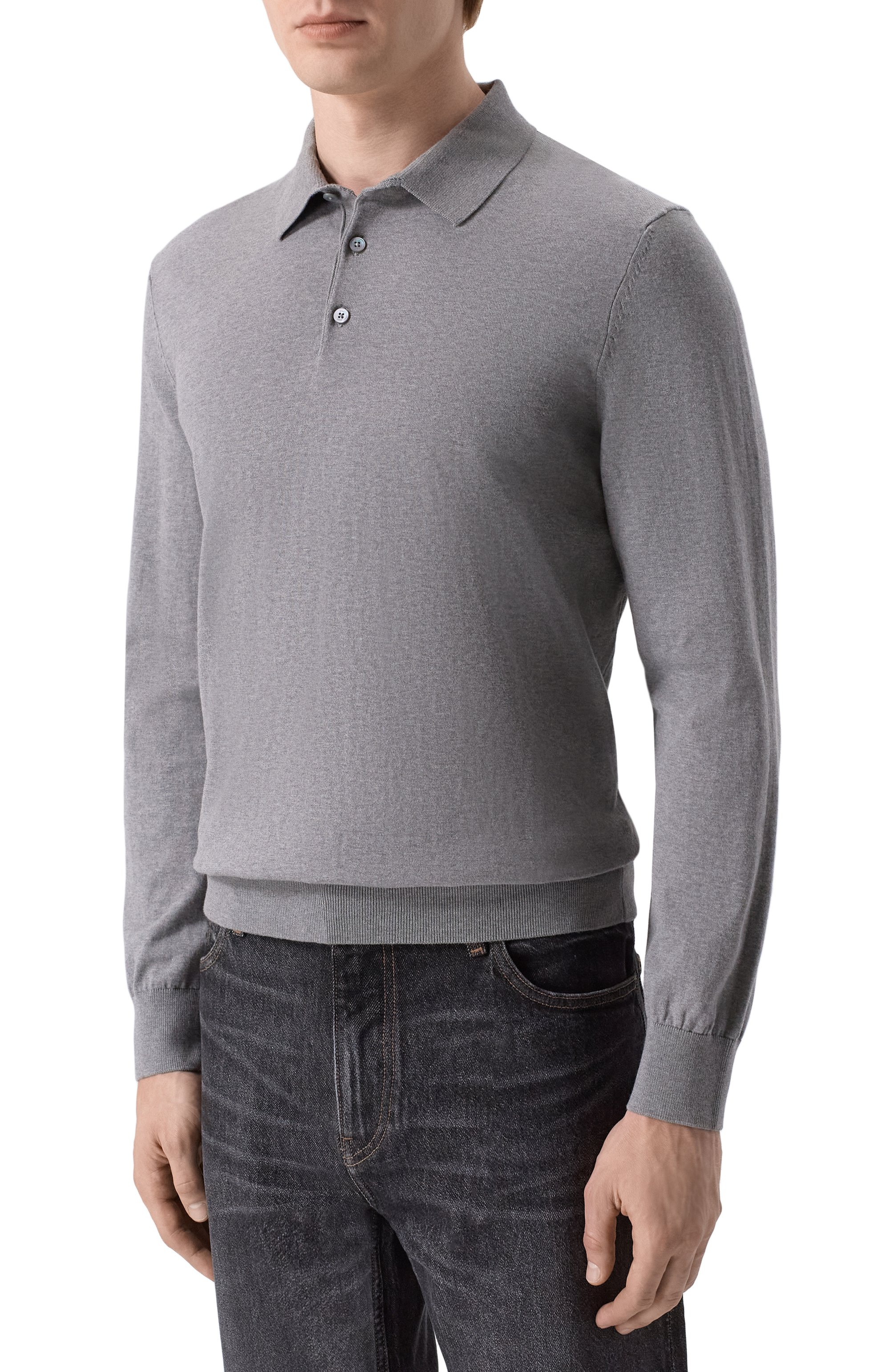 Хлопковое поло BOSS, арт. 50506025, фото 3