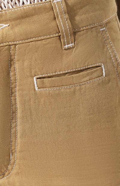 Брюки из смеси хлопка и льна LOEWE, арт. S2192211IB, фото 5