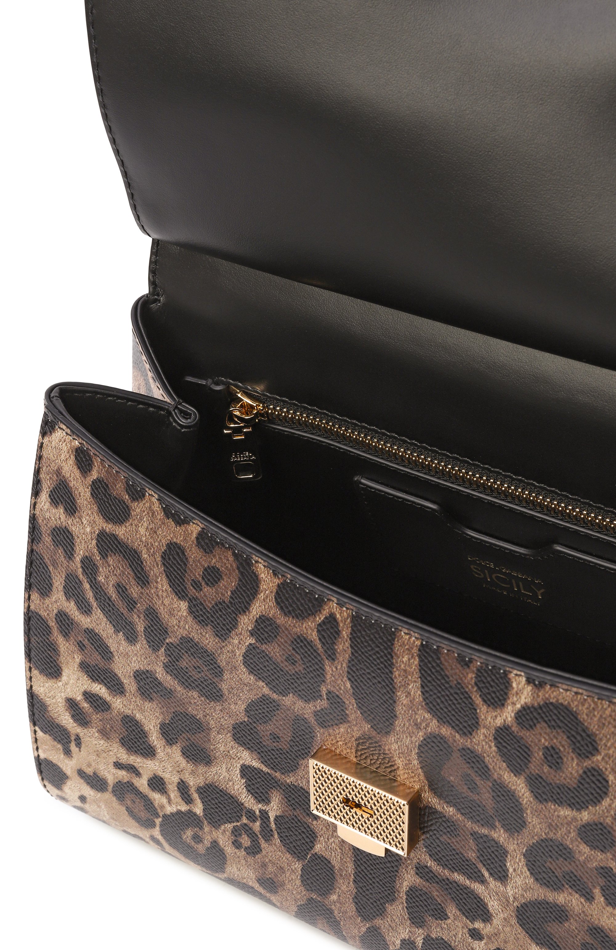 Сумка sicily medium DOLCE & GABBANA леопардового цвета по цене 266000 руб., арт. BB6002/CX566, фото 5 Сумка sicily medium DOLCE & GABBANA, арт. BB6002/CX566, фото 5