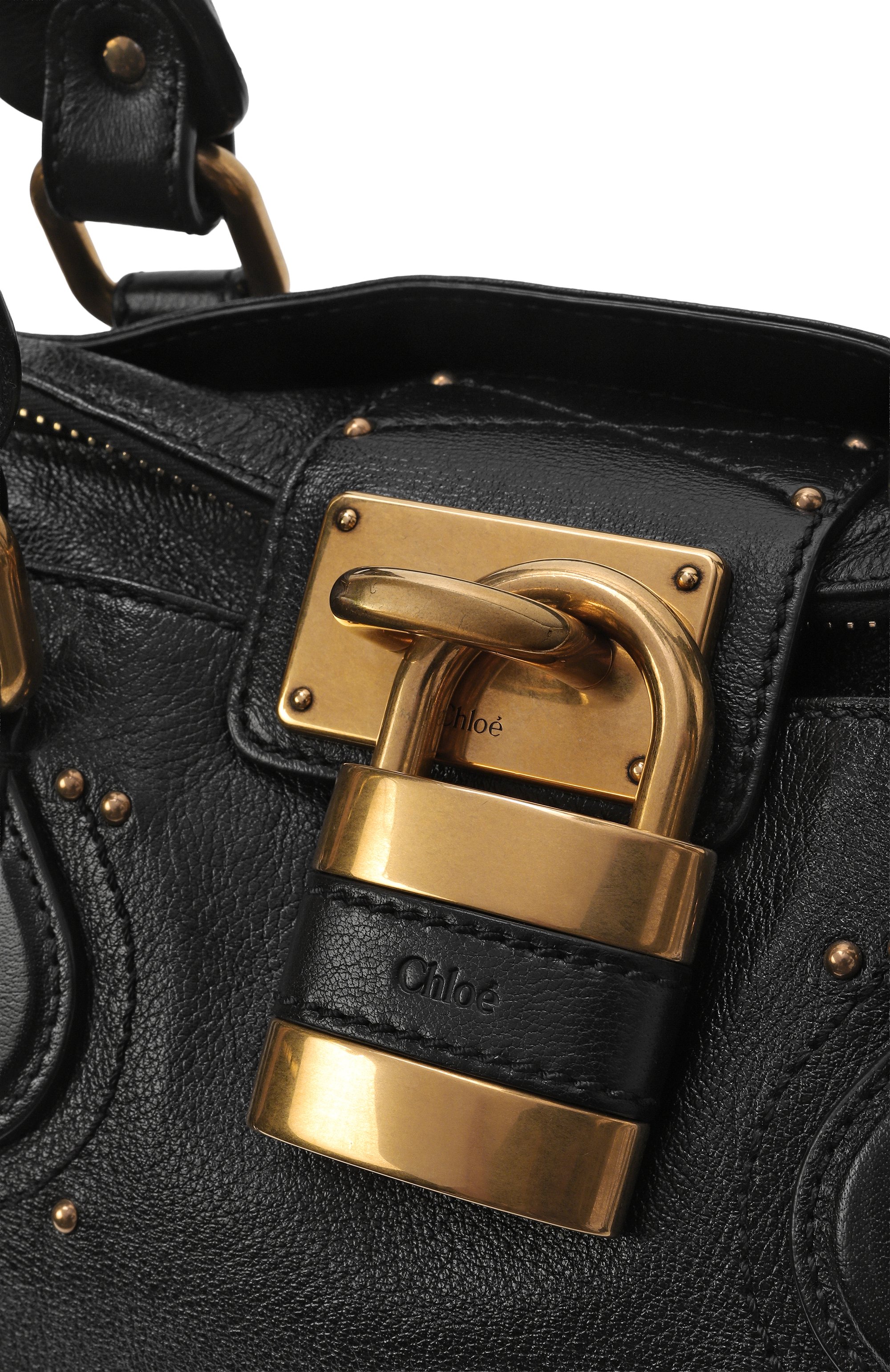 Сумка paddington CHLOÉ черного цвета по цене 324000 руб., арт. CH25WS802P75, фото 6 Сумка paddington CHLOÉ, арт. CH25WS802P75, фото 6