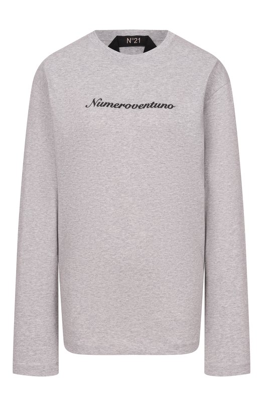 Хлопковый лонгслив N21 19I N2M0/F011/4157 Серый 19I N2M0/F011/4157