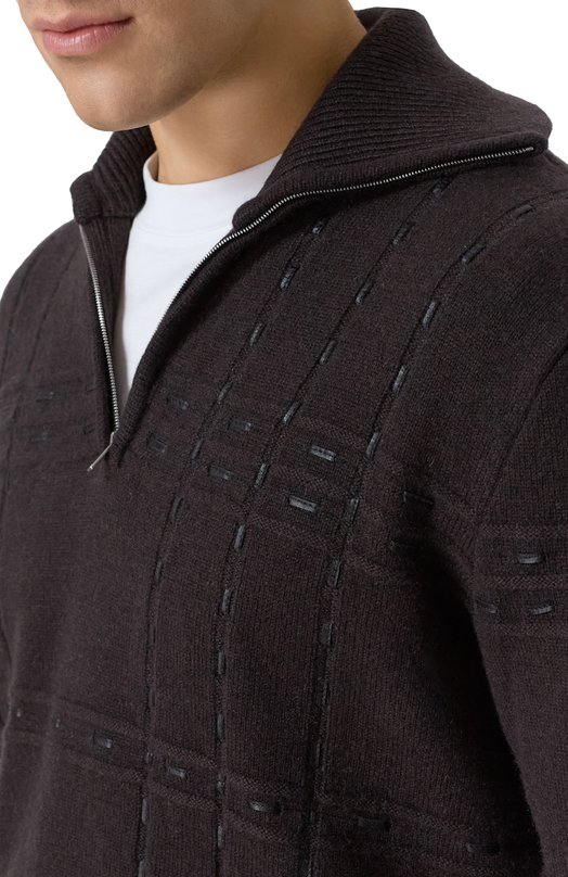 Кашемировый джемпер MVST M25.1MM.K003/K003 Коричневый  M25.1MM.K003/K003 Фото 5