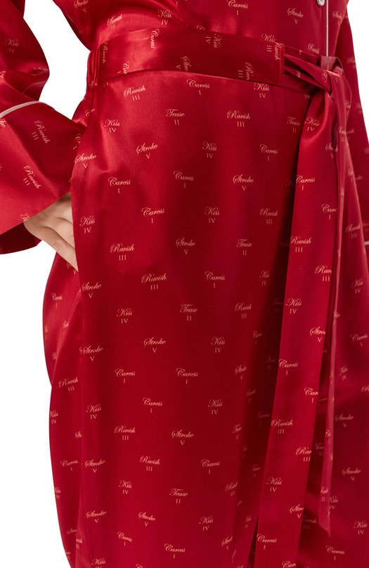 Шелковые брюки Kiki De Montparnasse H252PT042 Красный  H252PT042 Фото 5