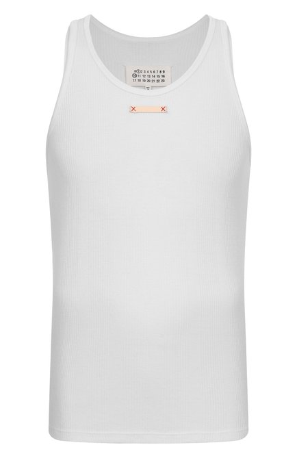 Мужского майка MAISON MARGIELA белого цвета, арт. S50NL0049/M20060 | Фото 1 (Нос: Не проставлено; Региональные ограничения белый список (Axapta Mercury): Не проставлено)