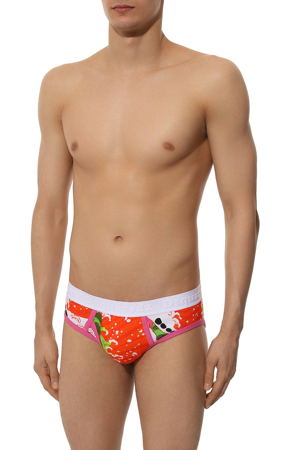 Хлопковые брифы DSQUARED2 разноцветного цвета по цене 17300 руб., арт. D9L675210, фото 2 Хлопковые брифы DSQUARED2, арт. D9L675210, фото 2