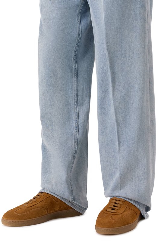 Замшевые кеды MSGM 3940MS021/996 Бежевый  3940MS021/996 Фото 3