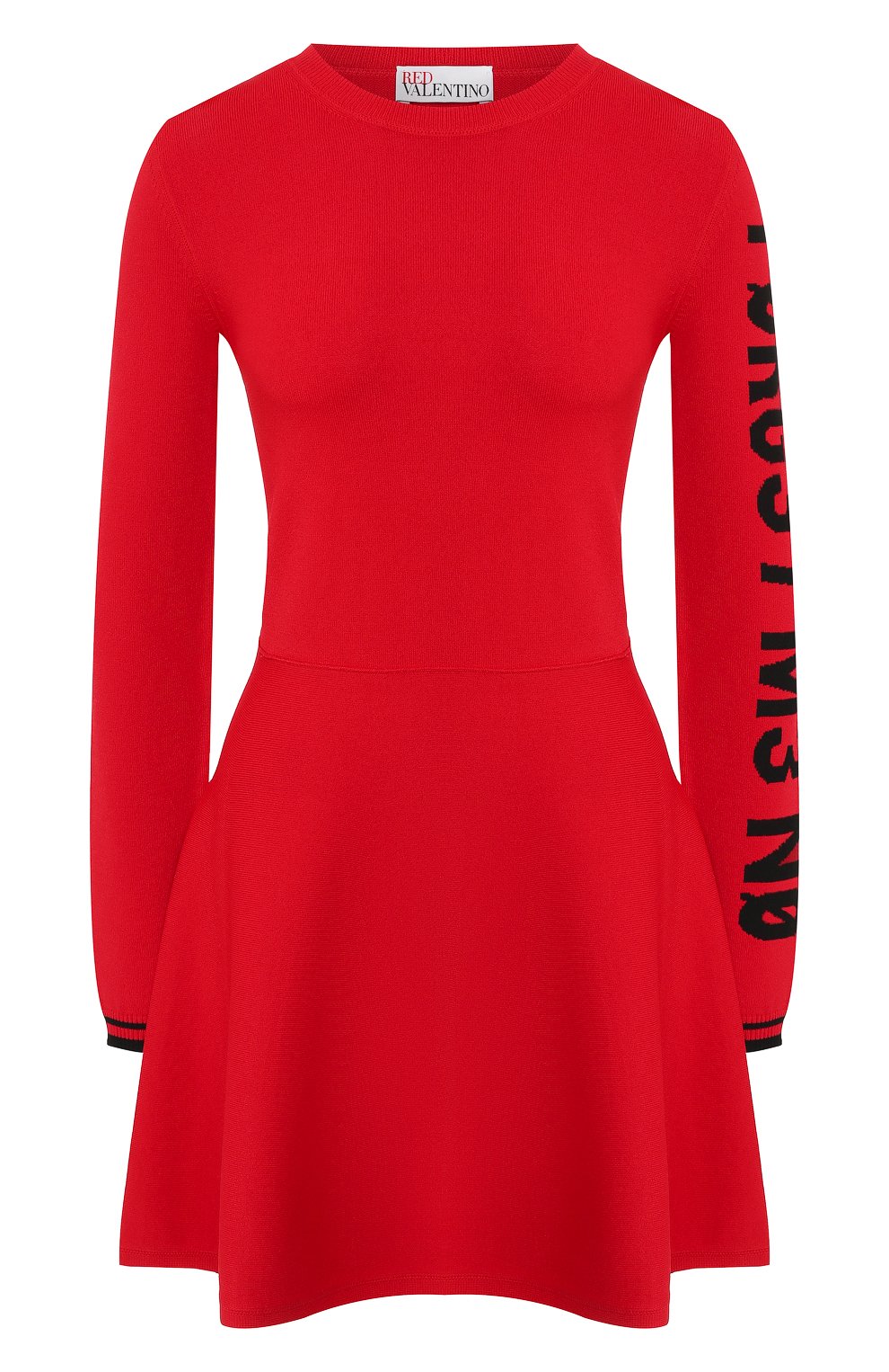 Платье из вискозы REDVALENTINO красного цвета по цене 43200 руб., арт. SR0KD102/455, фото 1 Платье из вискозы REDVALENTINO, арт. SR0KD102/455, фото 1