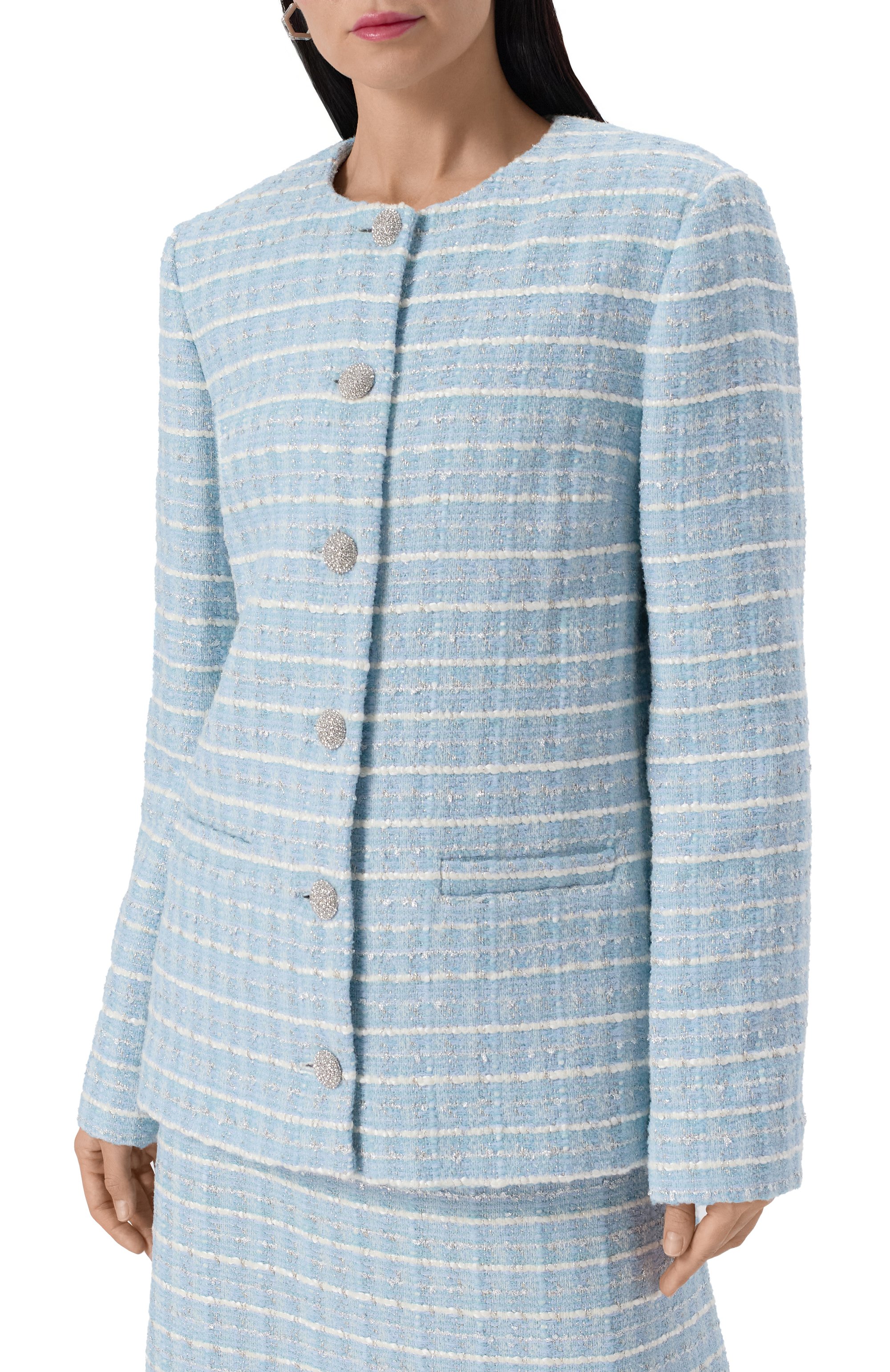 Твидовый жакет MVST, арт. 25E/X2P/0/L081/3056, фото 3