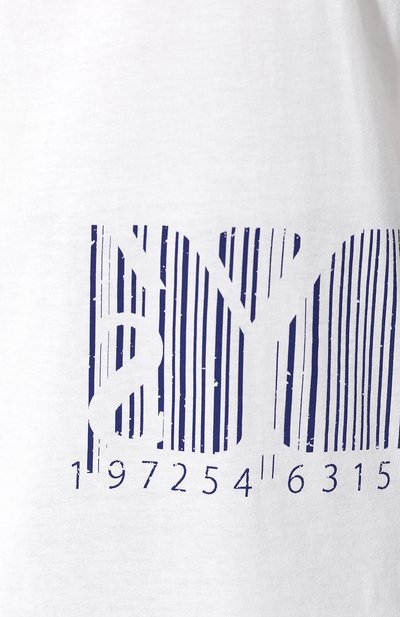 Хлопковая футболка YOHJI YAMAMOTO белого цвета по цене 18150 руб., арт. YZ-T01-670, фото 5 Хлопковая футболка YOHJI YAMAMOTO, арт. YZ-T01-670, фото 5