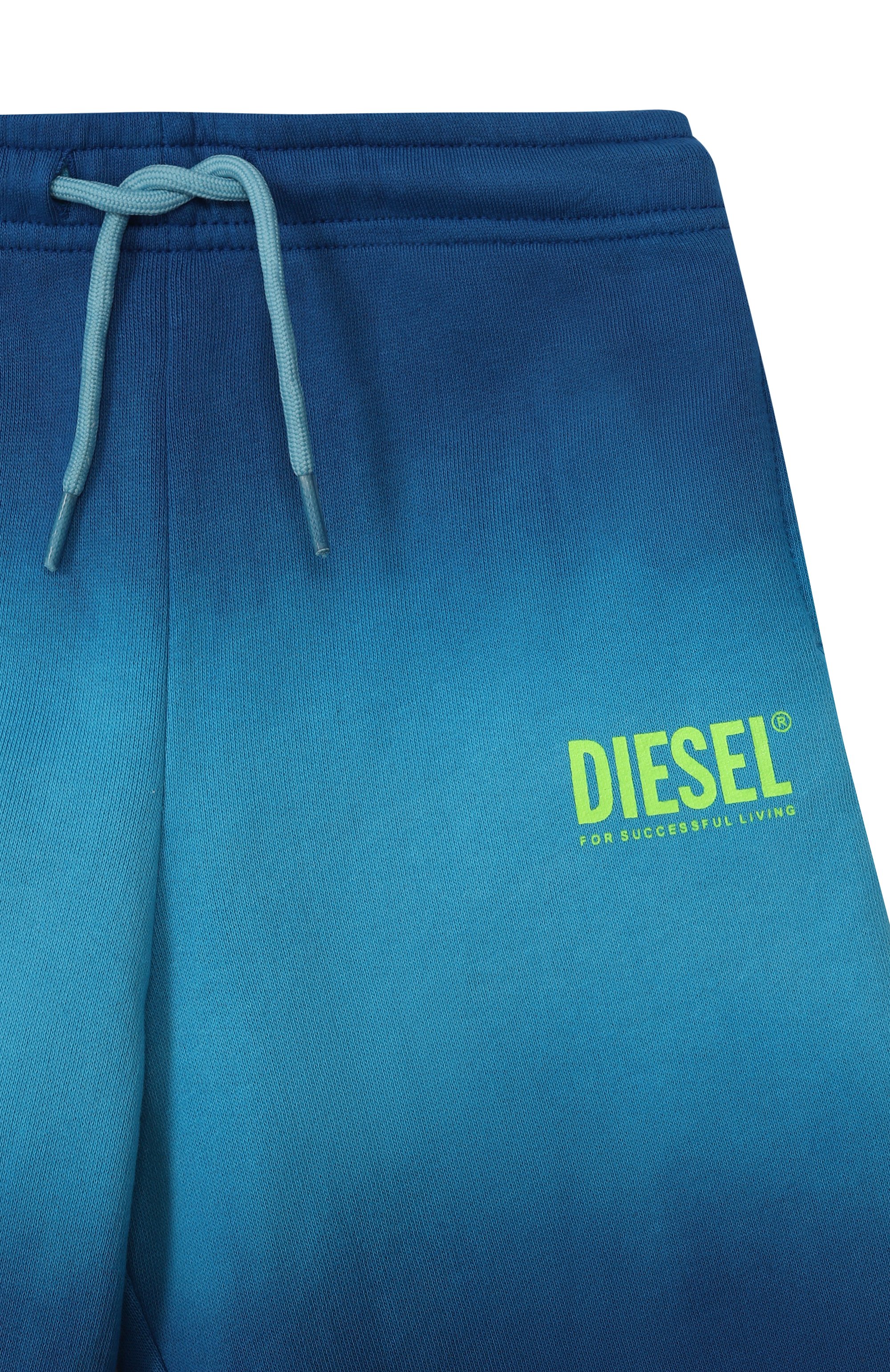 Хлопковые шорты DIESEL синего цвета по цене 15750 руб., арт. J02682/KYA0J, фото 3 Хлопковые шорты DIESEL, арт. J02682/KYA0J, фото 3