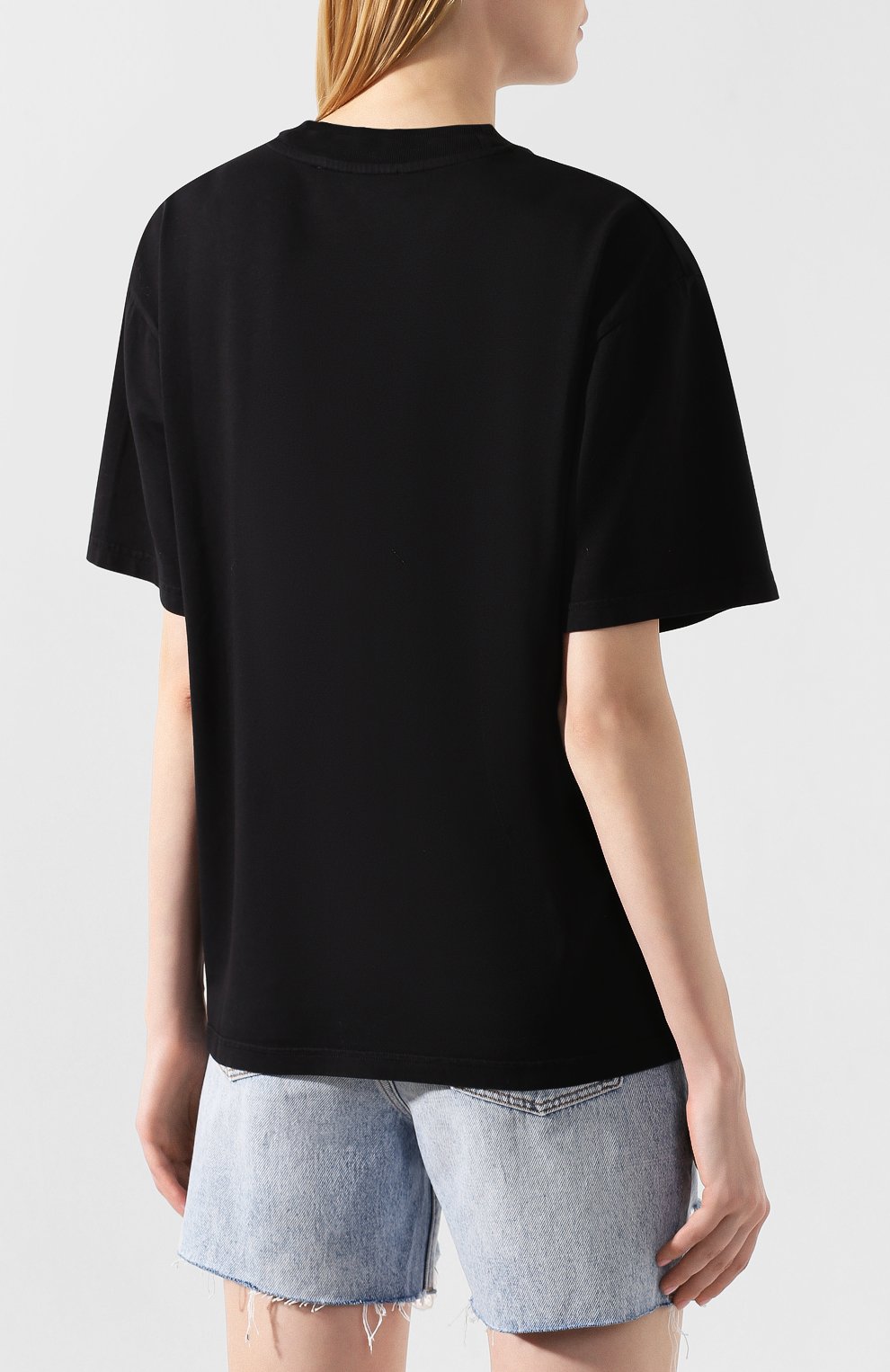 Хлопковая футболка ACNE STUDIOS, арт. AL0106, фото 4
