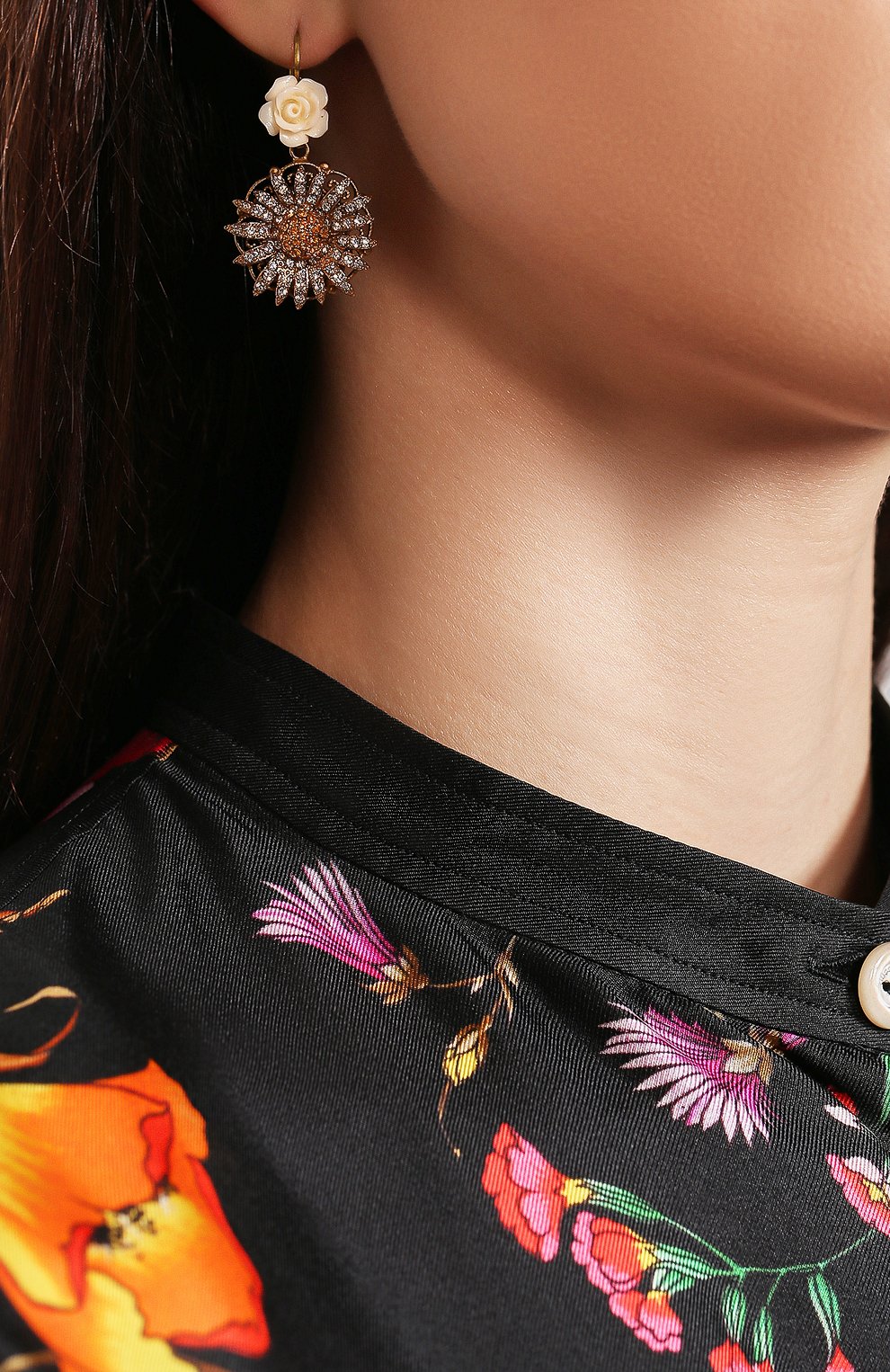 Серьги с отделкой кристаллами DOLCE & GABBANA, арт. WEL2F3/W1111, фото 2