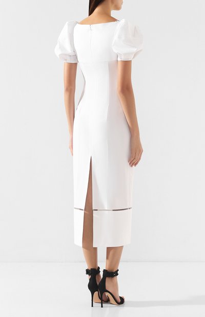 Хлопковое платье KHAITE белого цвета по цене 99500 руб., арт. 5090108/ALLIS0N, фото 4 Хлопковое платье KHAITE, арт. 5090108/ALLIS0N, фото 4