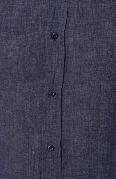 Льняная рубашка BRUNELLO CUCINELLI темно-синего цвета по цене 48900 руб., арт. MF6301718, фото 5 Льняная рубашка BRUNELLO CUCINELLI, арт. MF6301718, фото 5