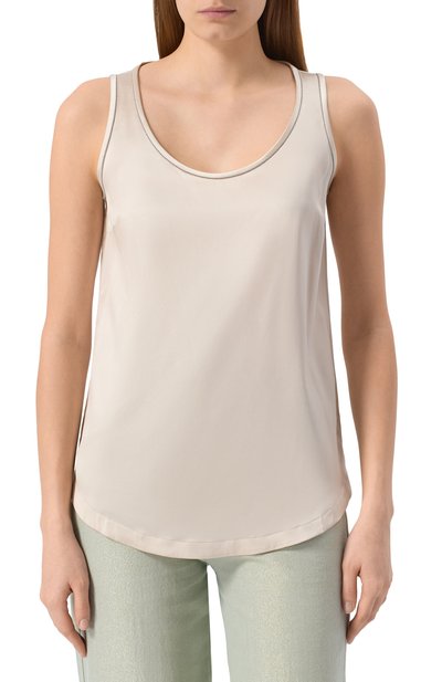 Атласный топ BRUNELLO CUCINELLI, арт. M0C59DE330, фото 3