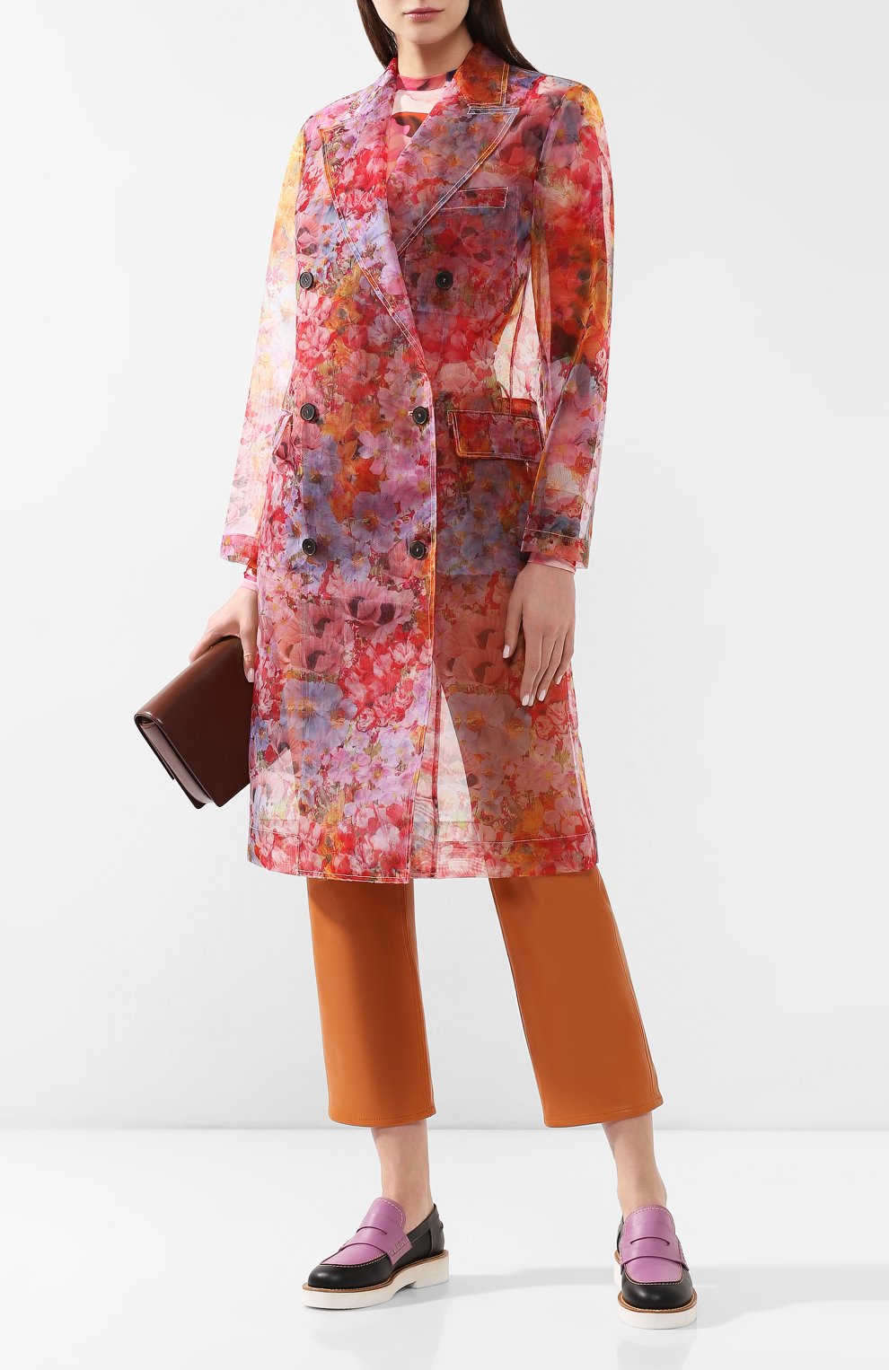 Двубортный плащ MSGM, арт. 2642MDC102A 195351, фото 2