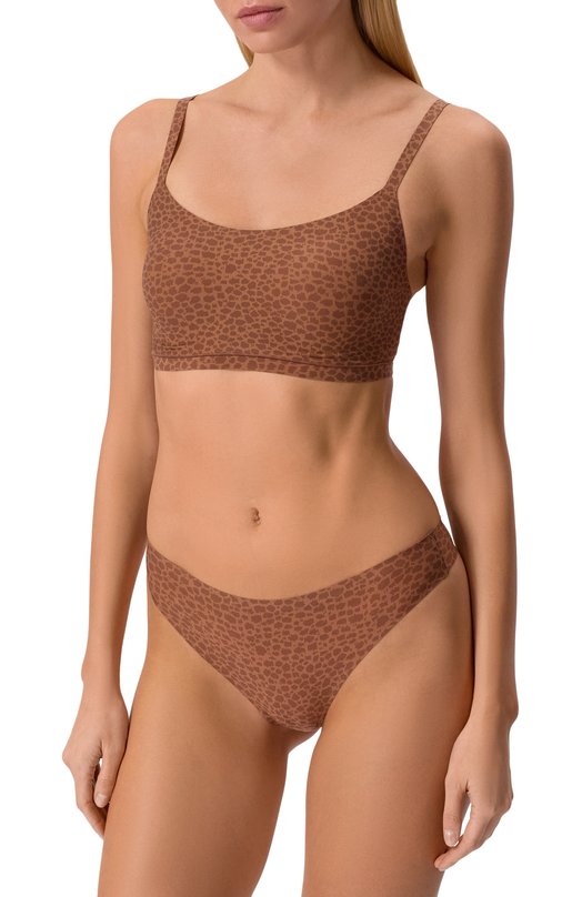 Трусы-стринги Chantelle C11D90. Коричневый  C11D90. Фото 2