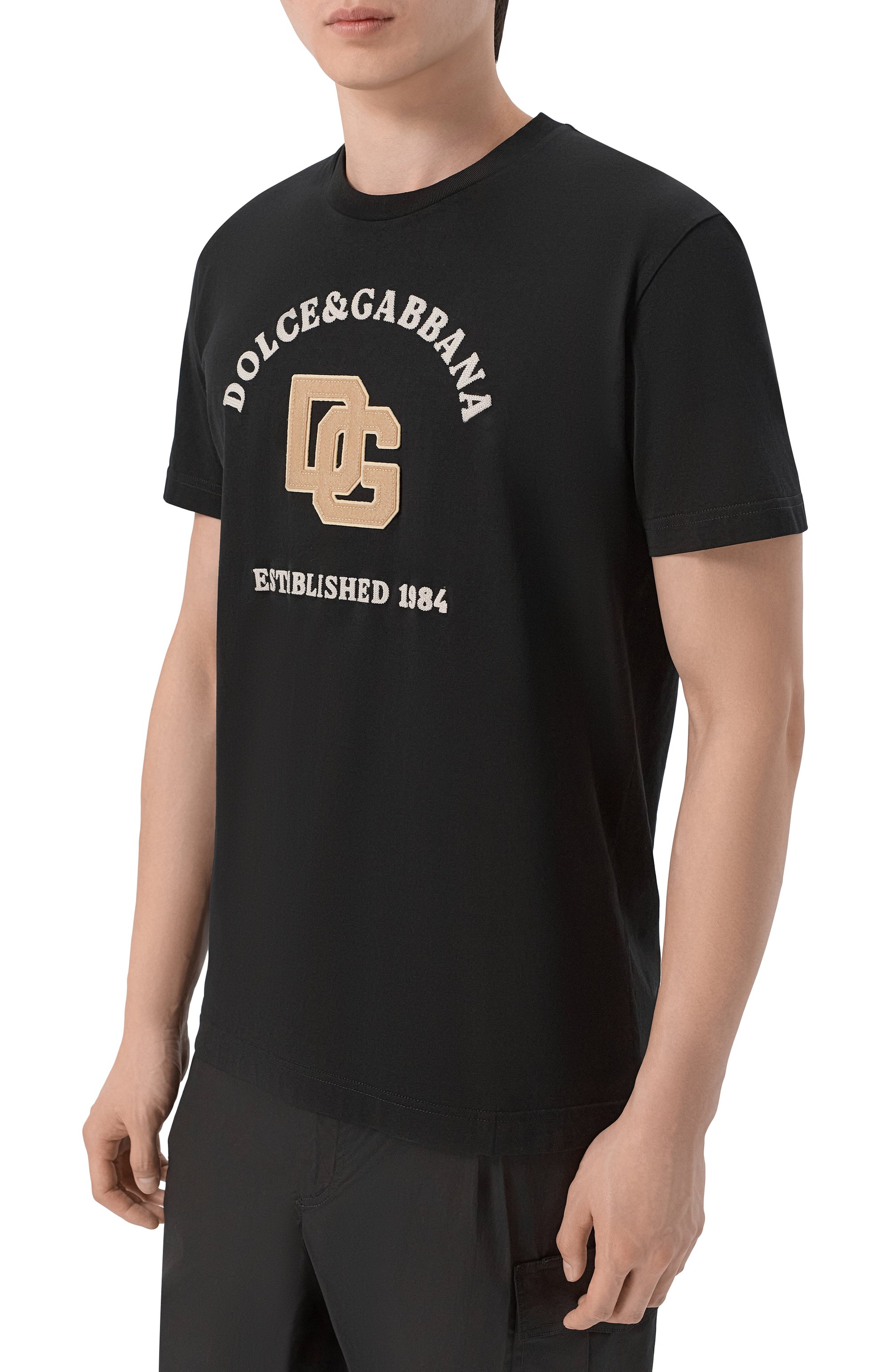 Хлопковая футболка DOLCE & GABBANA, арт. G8RN8Z/G7PPA, фото 3