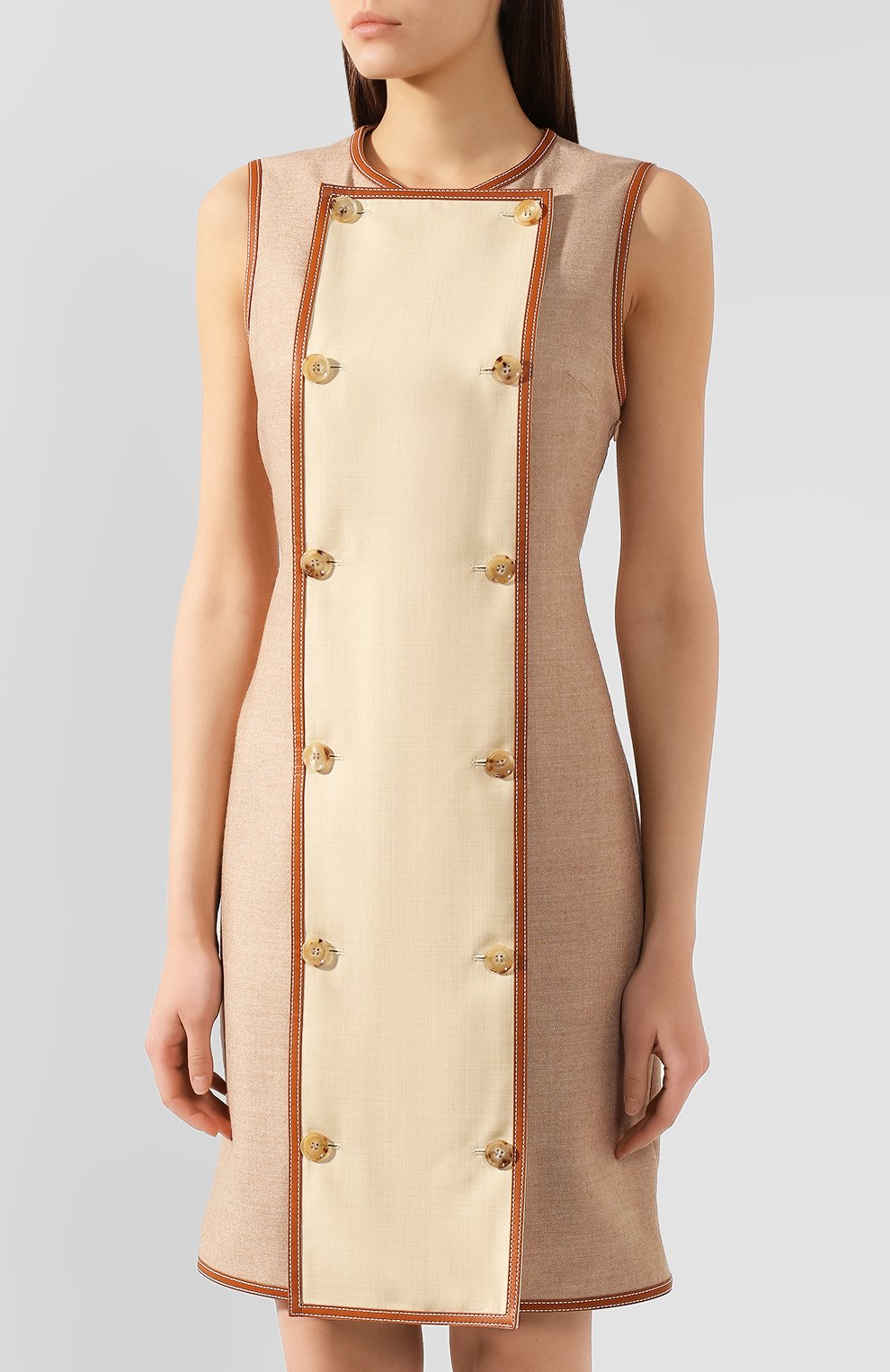 Платье из смеси шерсти и вискозы BURBERRY, арт. 4562564, фото 3