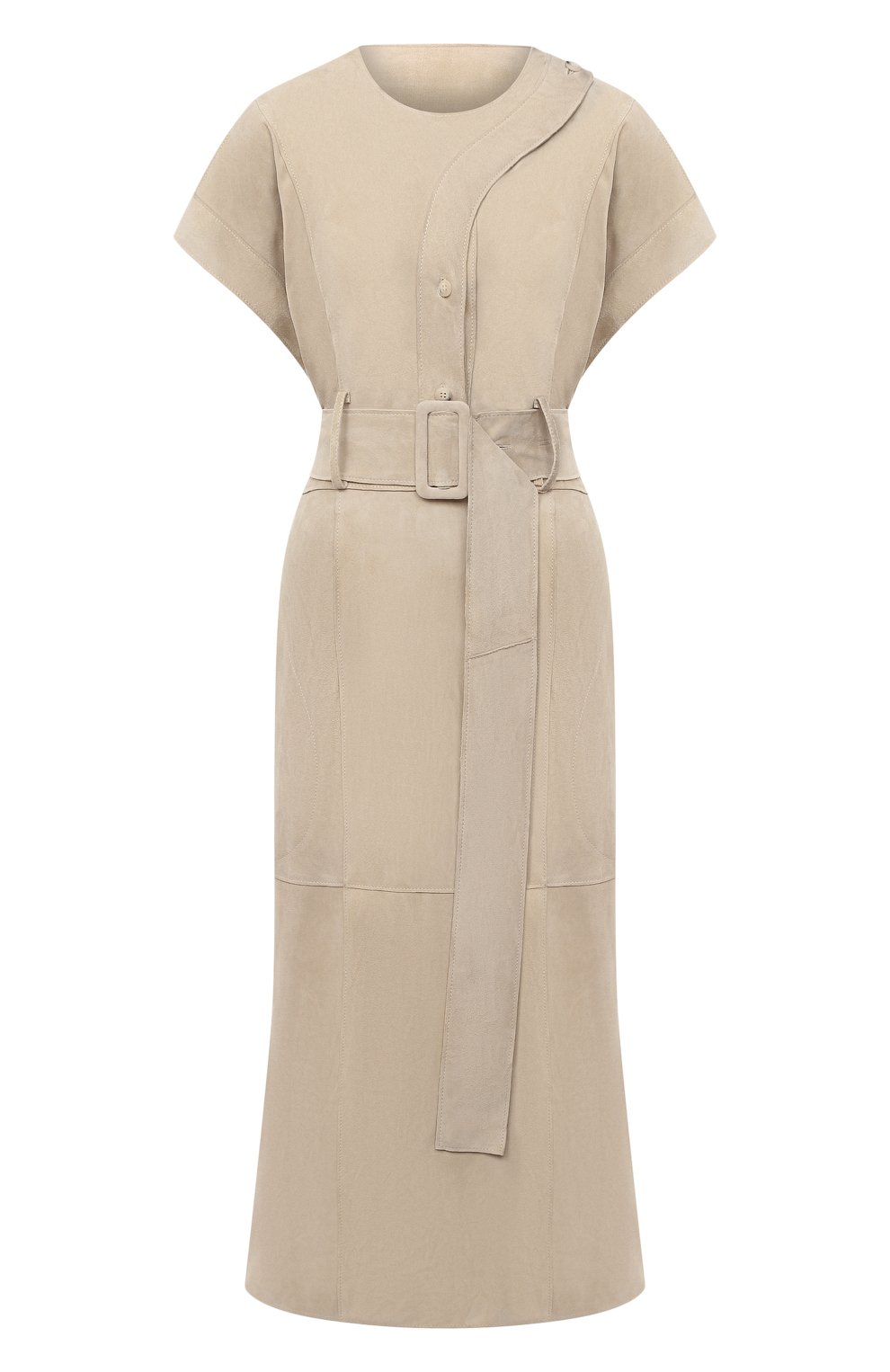 Замшевое платье RUBAN бежевого цвета по цене 130000 руб., арт. RFW20/21-12.1.29.3, фото 1 Замшевое платье RUBAN, арт. RFW20/21-12.1.29.3, фото 1