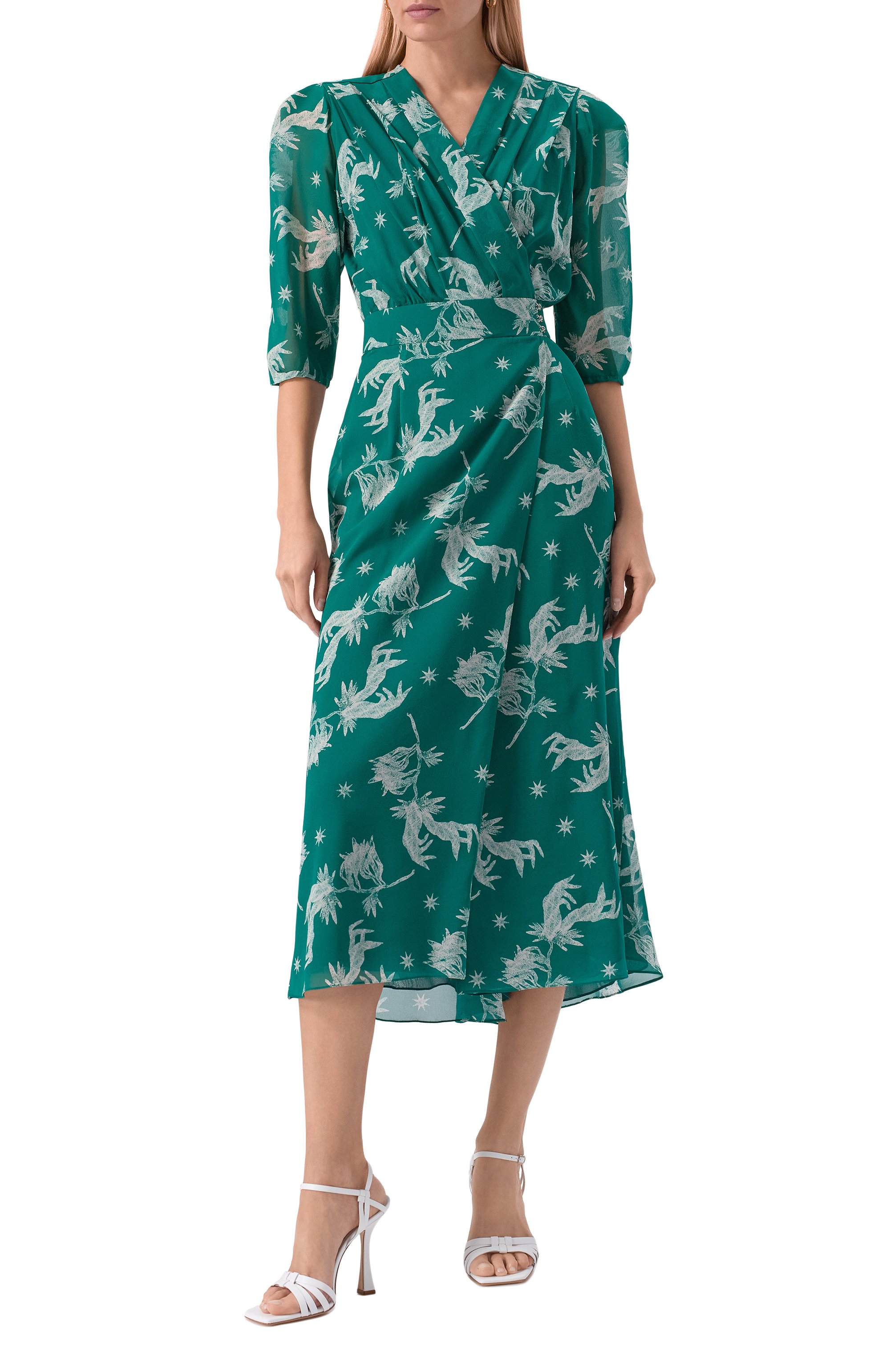 Шелковое платье ULYANA SERGEENKO, арт. ABM006SS22OCLASS 2609Т24, фото 3