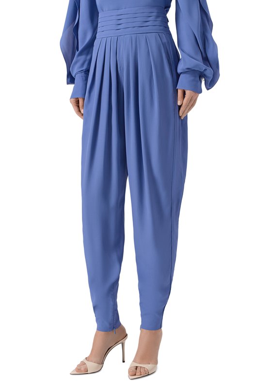 Брюки из вискозы и шелка Lanvin RW-TR0025-6253-P26 Синий  RW-TR0025-6253-P26 Фото 3