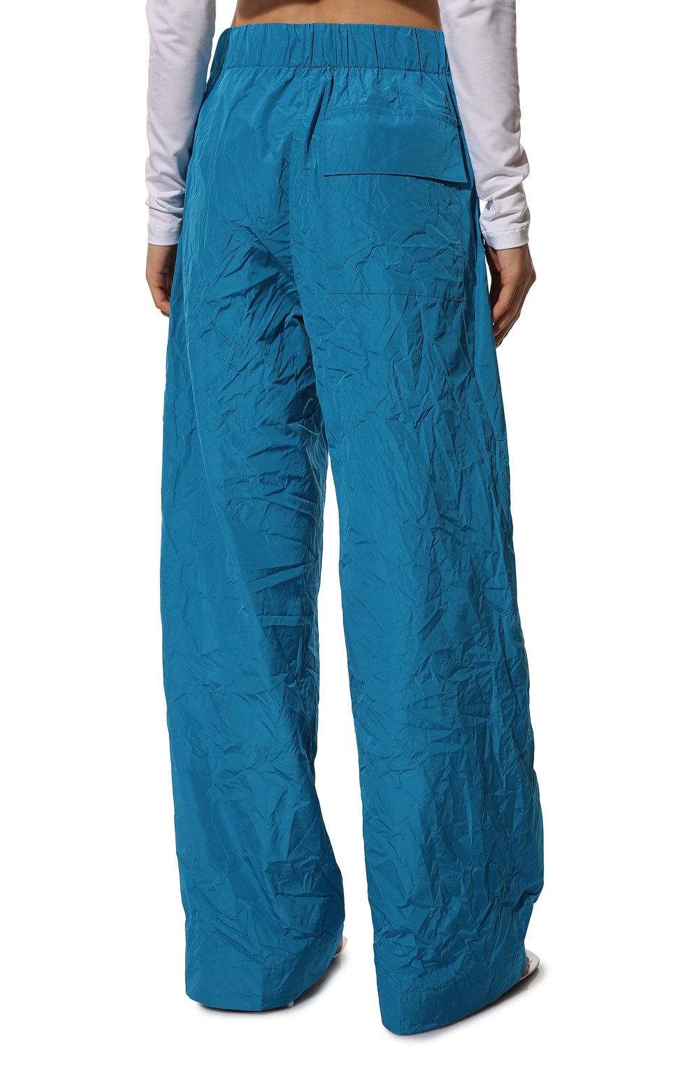 Брюки DRIES VAN NOTEN голубого цвета по цене 64800 руб., арт. 221-010902-4318, фото 4 Брюки DRIES VAN NOTEN, арт. 221-010902-4318, фото 4