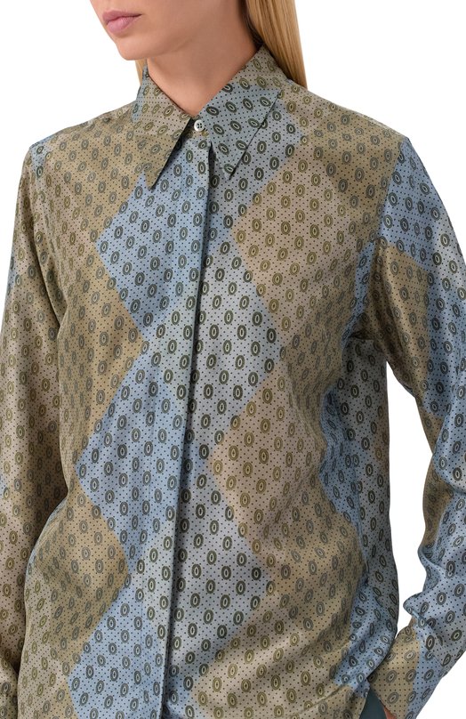 Шелковая рубашка Dries Van Noten 010706-2127-104 Разноцветный  010706-2127-104 Фото 5