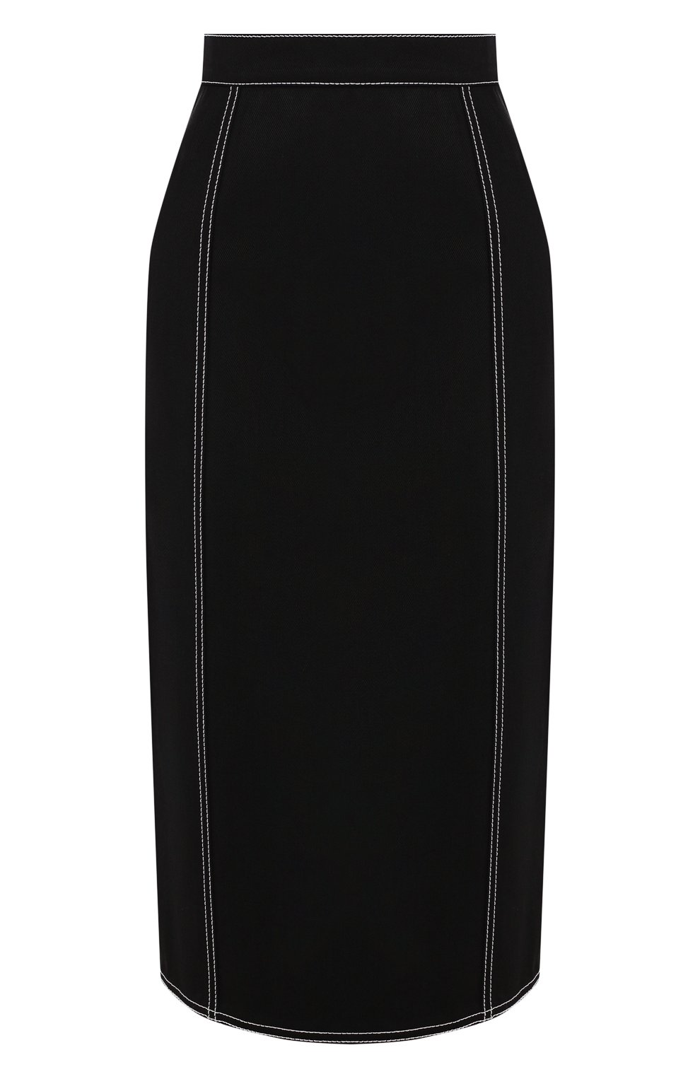 Джинсовая юбка ALEXANDER MCQUEEN черного цвета по цене 107000 руб., арт. 610625/QMAAM, фото 1 Джинсовая юбка ALEXANDER MCQUEEN, арт. 610625/QMAAM, фото 1