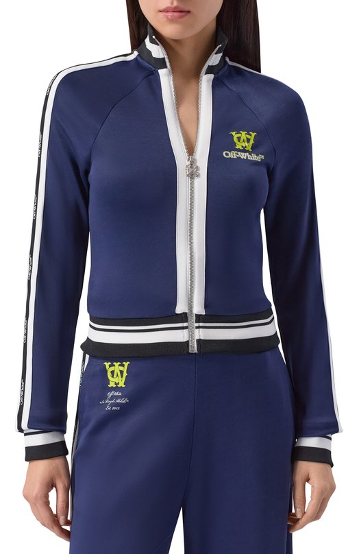 Толстовка из вискозы Off-White 0WBD006F25JER001 Синий  0WBD006F25JER001 Фото 3