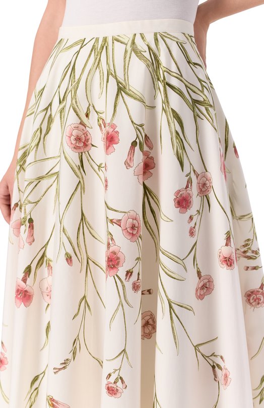 Хлопковая юбка Giambattista Valli 25SSSVCA2080/97PRI Белый  25SSSVCA2080/97PRI Фото 5