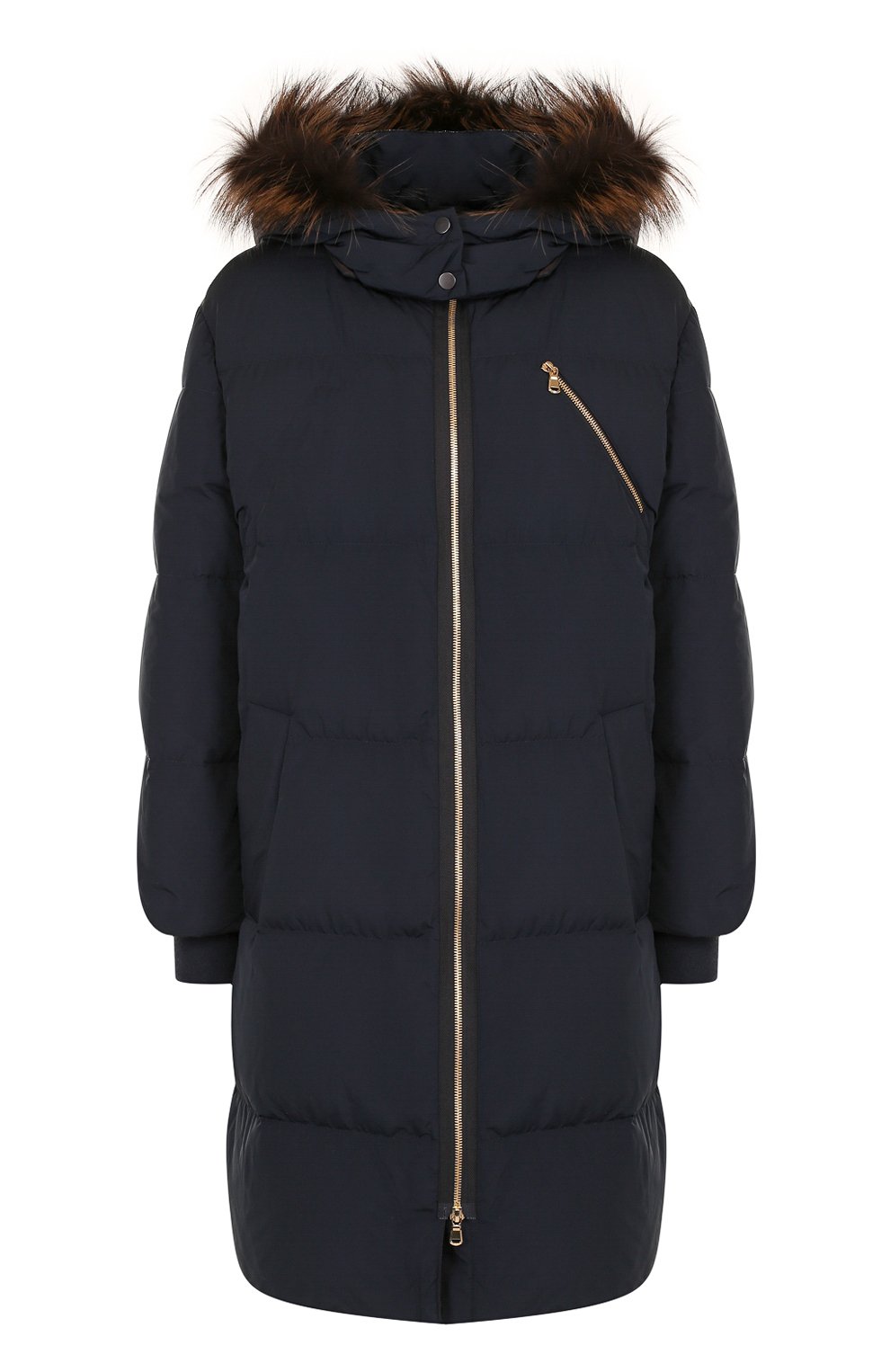 Пуховик с меховой отделкой капюшона BRUNELLO CUCINELLI, арт. MR5279304, фото 1