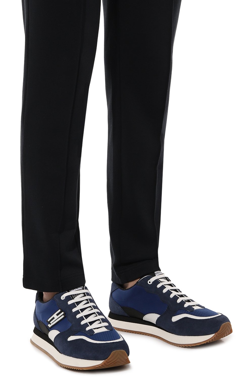 Комбинированные кроссовки over HIDE AND JACK синего цвета по цене 15550 руб., арт. 00VEL, фото 3 Комбинированные кроссовки over HIDE AND JACK, арт. 00VEL, фото 3