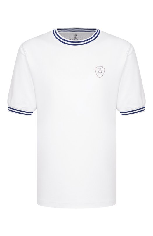 Хлопковая футболка Brunello Cucinelli M0B131386T Белый M0B131386T