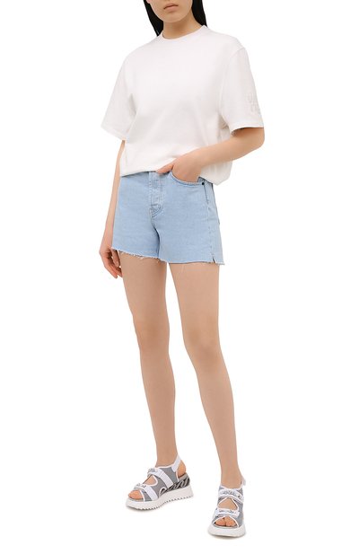 Текстильные сандалии LE SILLA серого цвета по цене 65600 руб., арт. 6677S040M1PPFED, фото 2 Текстильные сандалии LE SILLA, арт. 6677S040M1PPFED, фото 2