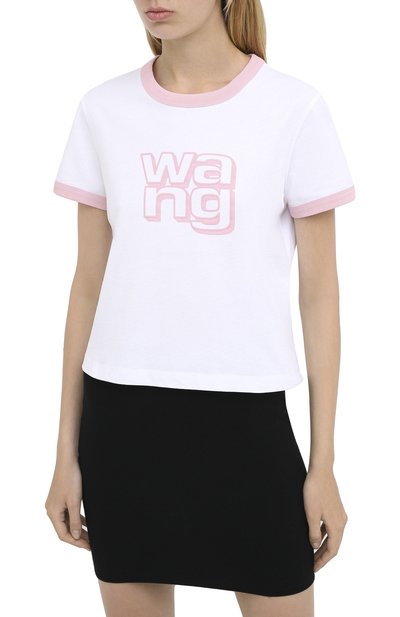 Хлопковая футболка ALEXANDERWANG.T розового цвета по цене 15500 руб., арт. 4CC2201125, фото 3 Хлопковая футболка ALEXANDERWANG.T, арт. 4CC2201125, фото 3