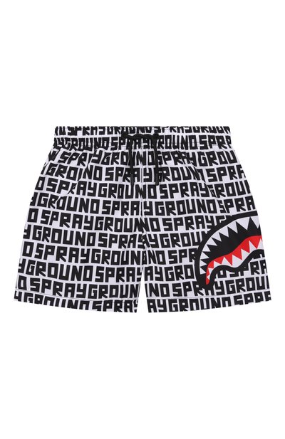 Плавки-шорты SPRAYGROUND, арт. SPY1468WHT/SHARK CENTRAL INFINITY SWIM TRUNKS