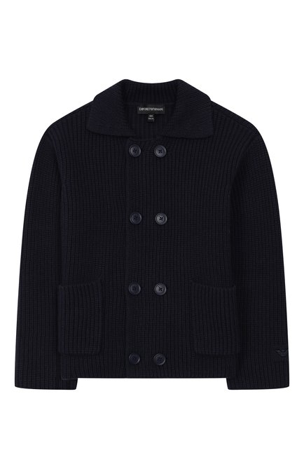 Кардиган из хлопка и шерсти EMPORIO ARMANI, арт. EB000653/AF17338
