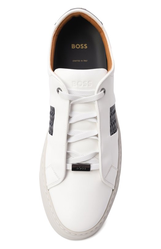 Кожаные кеды Gary BOSS 50555667 Белый  50555667 Фото 5