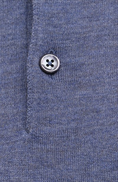 Поло из шерсти и кашемира FIORONI голубого цвета по цене 61950 руб., арт. MK00T0C1, фото 5 Поло из шерсти и кашемира FIORONI, арт. MK00T0C1, фото 5
