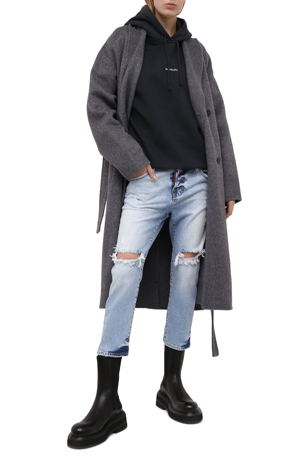 Джинсы DSQUARED2 голубого цвета по цене 56300 руб., арт. S75LB0496/S30663, фото 2 Джинсы DSQUARED2, арт. S75LB0496/S30663, фото 2