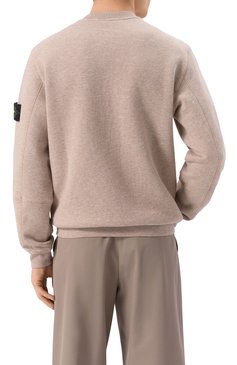 Мужской хлопковый свитшот STONE ISLAND бежевого цвета, арт. 811565338 | Фото 4 (Материал сплава: Проставлено; Рукава: Длинные; Длина (для топов): Стандартные; Драгоценные камни: Проставлено; Стили: Кэжуэл; Мужское Кросс-КТ: свитшот-одежда; Принт: Без принта; Материал внешний: Хлопок)