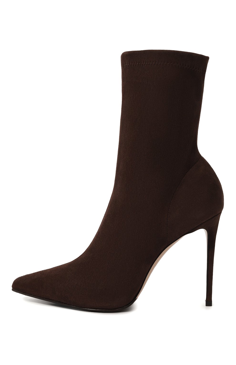 Замшевые ботильоны stivaletto eva 100 LE SILLA, арт. 2195V090R1PPVST, фото 4