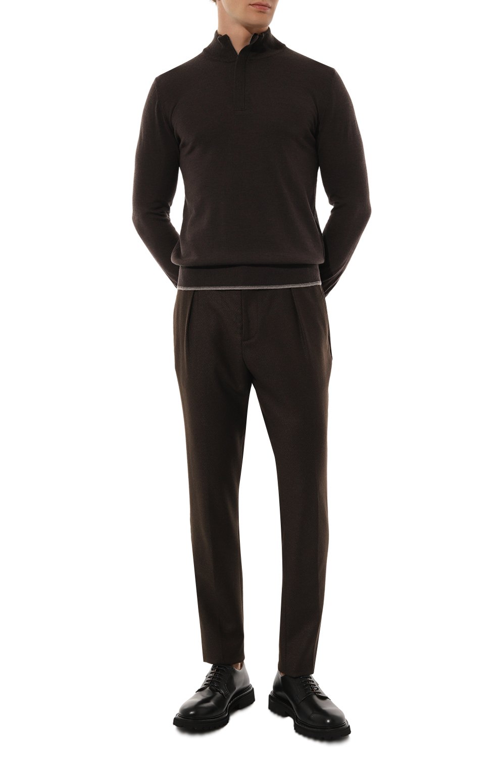 Кожаные дерби CAMERLENGO черного цвета по цене 43450 руб., арт. 16596/NER0, фото 2 Кожаные дерби CAMERLENGO, арт. 16596/NER0, фото 2