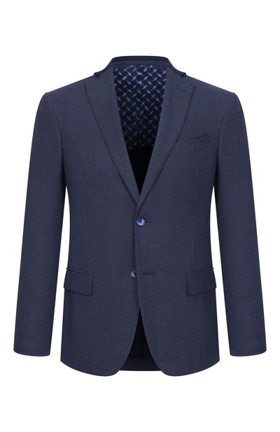 Мужской пиджак из шерсти и шелка ZILLI, арт. MNP-G2W0S-36071/0001